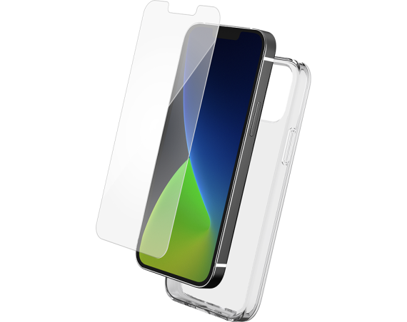 Pack Apple iPhone 14 Plus Coque Transparente + Verre trempé  Bigben