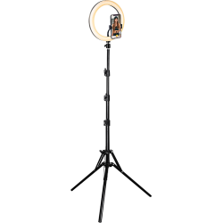 Kit Influence XL Anneau lumineux 26cm Blanc avec trépied 1,6m et télécommande sans fil Bigben