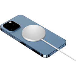 Chargeur induction Plat Compatible MagSafe 15W Blanc Bigben