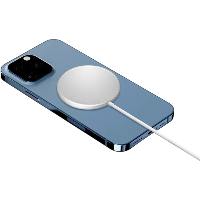 Chargeur induction Plat Compatible MagSafe 15W Blanc Bigben