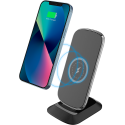 Chargeur induction FastCharge 15-7.5W Stand avec chargeur 20W Noir - 100% Plastique recyclé Bigben