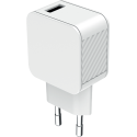 Chargeur maison 2.4A FastCharge Blanc - 100% Plastique recyclé Bigben
