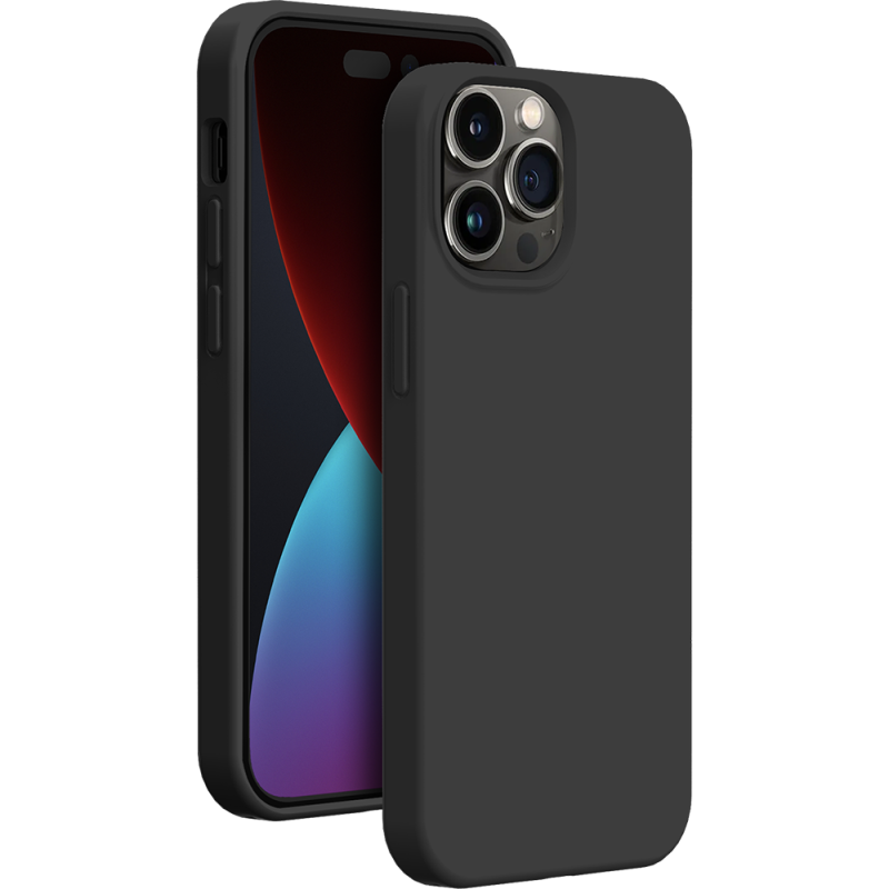 Coque Apple iPhone 14 Pro Max  Silicone SoftTouch Noire Bigben