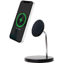 Double Chargeur induction Compatible MagSafe 15W Stand Noir Bigben