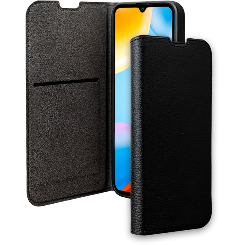Folio Wallet Xiaomi Redmi 10C Noir - 65% Plastique recyclé Certifié GRS Bigben
