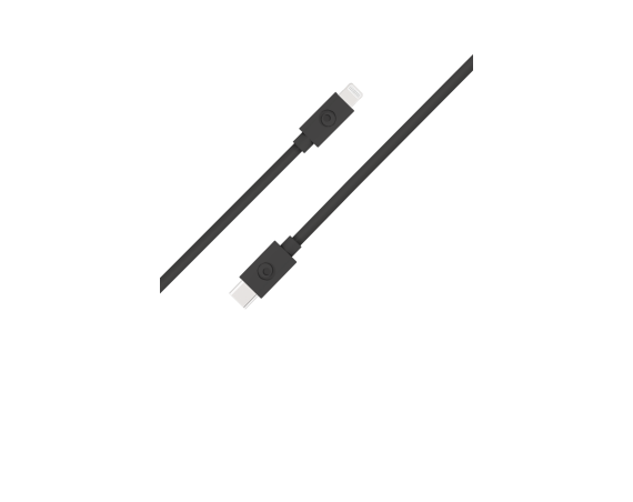 Câble  USB C/Lightning 1,2m Noir - 100% Plastique recyclé Bigben