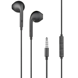 Ecouteurs Jack 3.5mm - Bouton - Noirs