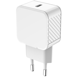 Chargeur maison 25W Power Delivery Blanc - 100% Plastique recyclé Bigben