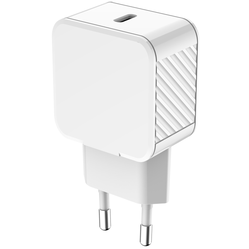Chargeur maison 25W Power Delivery Blanc - 100% Plastique recyclé Bigben