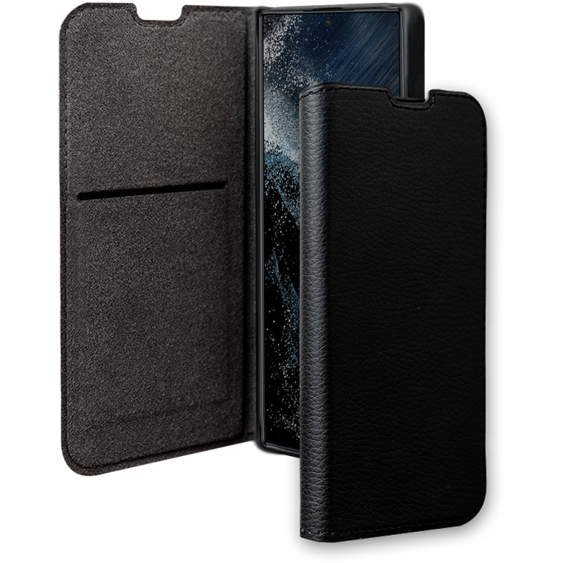 Folio Wallet Samsung Galaxy S23 Ultra 5G Noir - 65% Plastique recyclé Certifié GRS Bigben