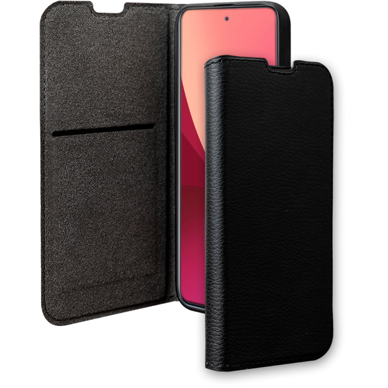 Folio Wallet Xiaomi Redmi Note 12 5G Noir - 65% Plastique recyclé Certifié GRS Bigben
