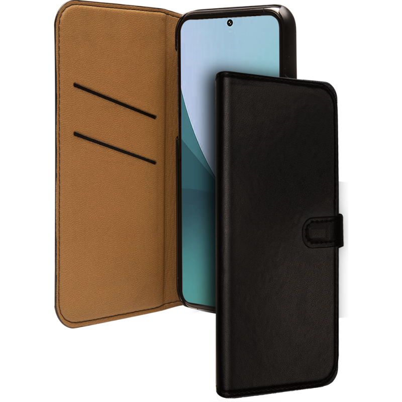 Folio Wallet Xiaomi 12 Lite Noir avec languette de fermeture Bigben