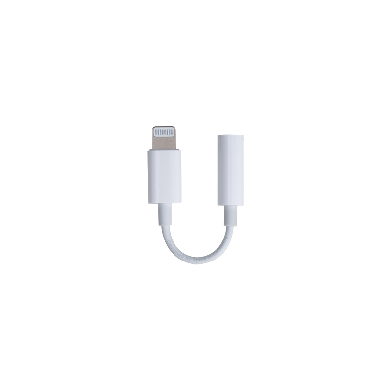 Adaptateur Jack 3.5mm vers Lightning Blanc Bigben