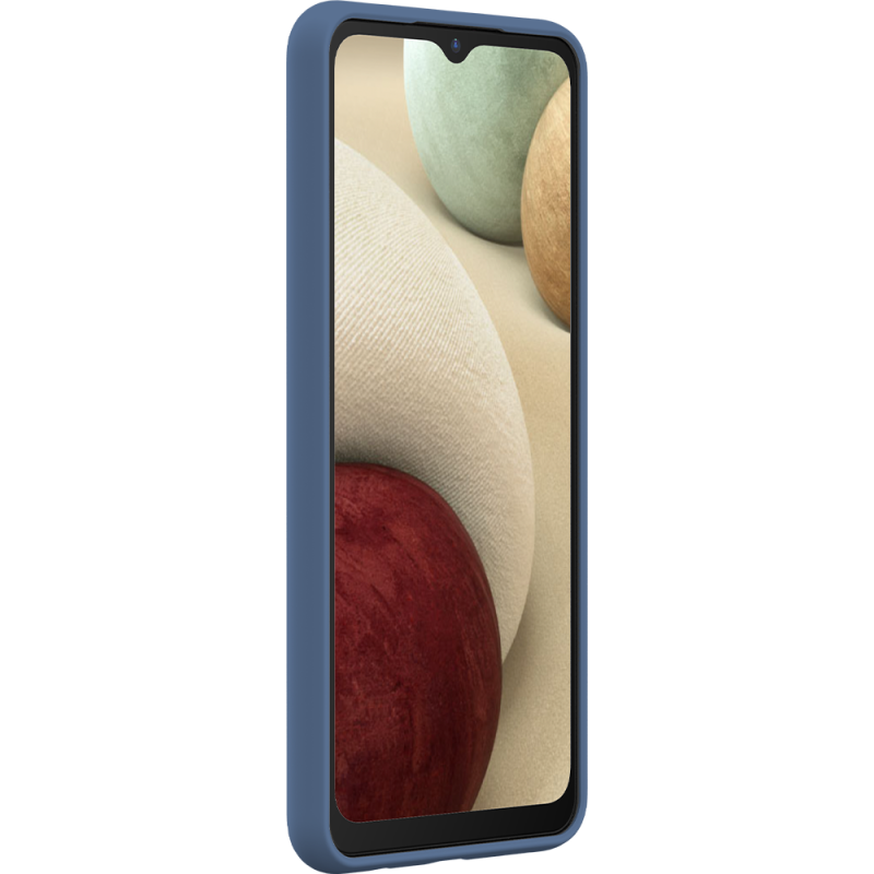 Coque Samsung Galaxy A12 Silicone SoftTouch Bleue Bigben