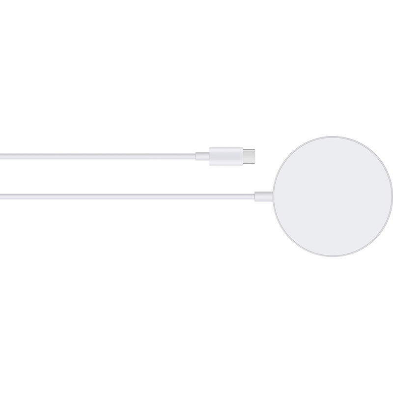 Chargeur induction Plat Compatible MagSafe 15W Blanc Bigben