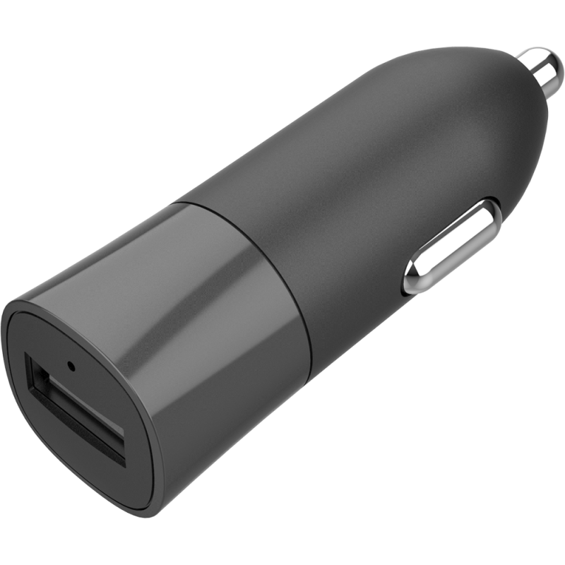 Chargeur voiture 2.4A FastCharge + Câble USB A/micro USB Noir Bigben