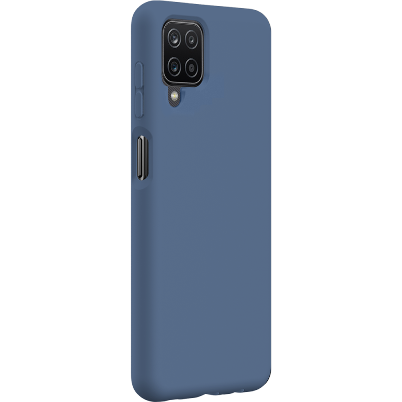 Coque Samsung Galaxy A12 Silicone SoftTouch Bleue Bigben