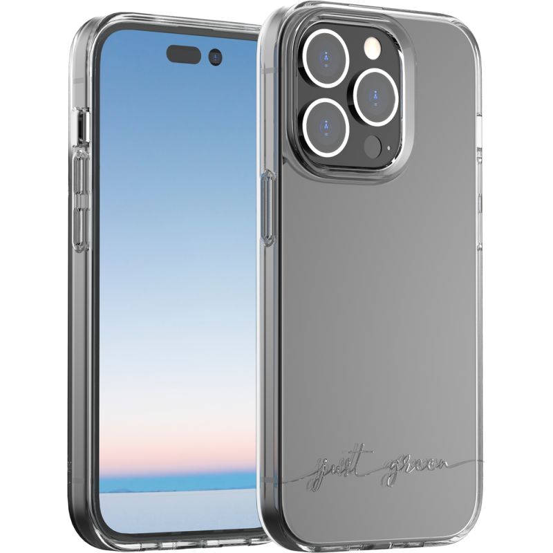 Coque iPhone 14 Pro Infinia Transparente - 100% Plastique recyclé Certifié GRS Just Green