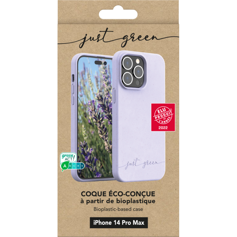 Coque iPhone 14 Pro Max Natura Lavande - Eco-conçue Just Green
