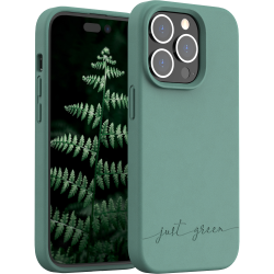 Coque iPhone 14 Pro Natura Night Green - Eco-conçue Just Green