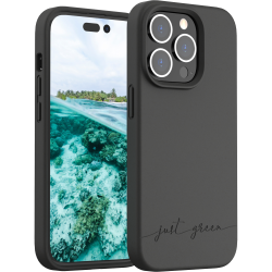 Coque iPhone 14 Pro Natura Noire - Eco-conçue Just Green