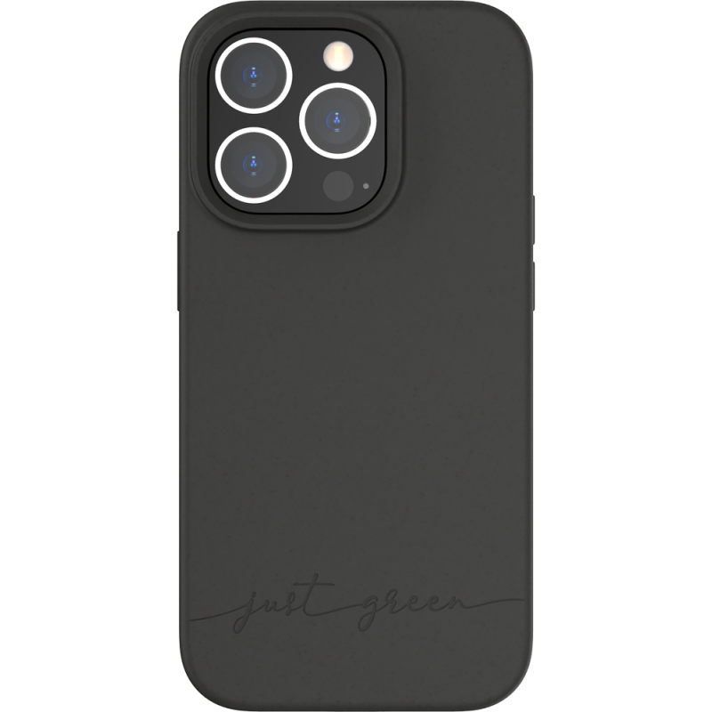 Coque iPhone 14 Pro Natura Noire - Eco-conçue Just Green