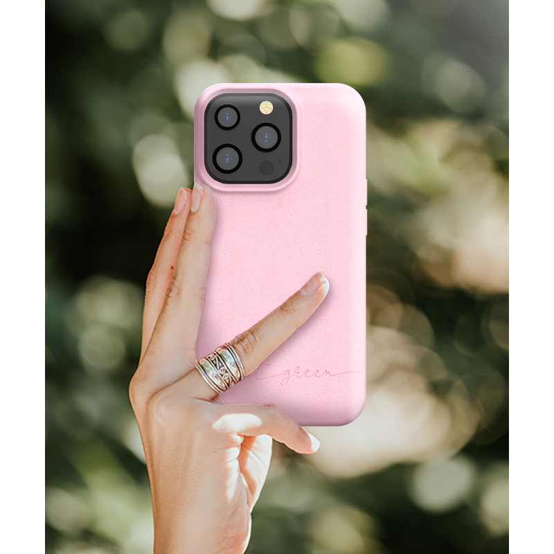 Coque iPhone 13 Pro Natura Baby Pink - Eco-conçue Just Green