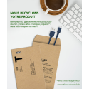 Câble Recyclable en coton Bleu USB A/micro USB 2 m 2.1A Just green