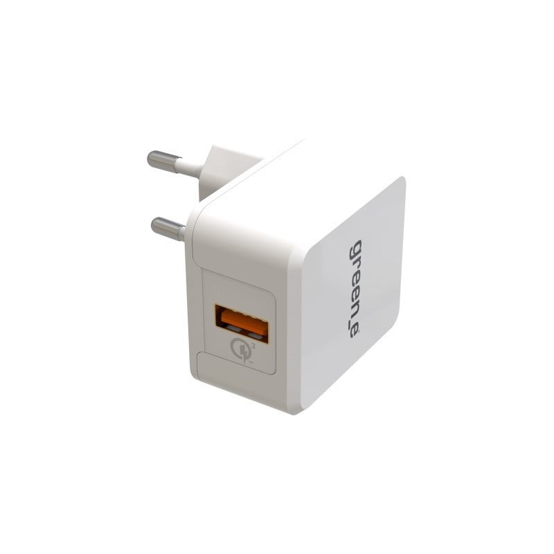 Chargeur secteur blanc 3.0 A Green_e