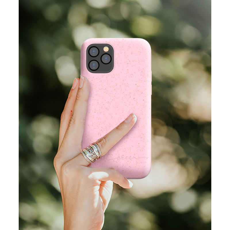 Coque iPhone 12 / 12 Pro Natura Baby Pink - Eco-conçue Just Green