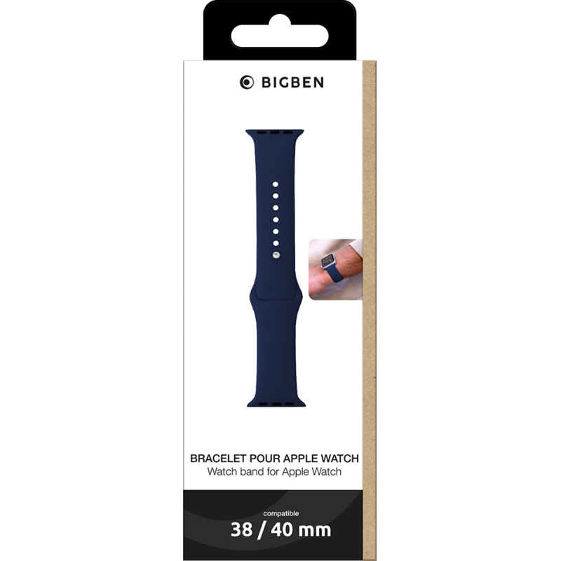Bracelet Active pour Apple Watch 38-40mm Bleu Bigben