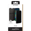 Etui Folio Wallet iPhone 15 Pro Noir - 65% Plastique recyclé Certifié GRS Bigben