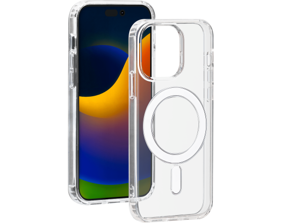 Coque iPhone 15 Pro Max Compatible MagSafe Hybride Transparente Bigben
