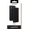 Etui Folio iPhone 15 Plus Noir - Porte-carte intégré Bigben