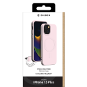 Coque iPhone 15 Plus Compatible MagSafe Silicone Rose Bigben