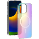 Coque iPhone 15 Pro Max Compatible MagSafe Hybride Semi-transparente Irisée Bigben