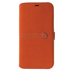 Folio Apple iPhone 6/7/8/SE20/SE22 Nice Bouton laqué Orange Faconnable