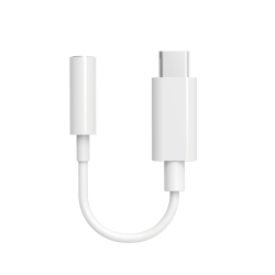 Adaptateur Jack 3.5mm vers USB C Blanc Bigben