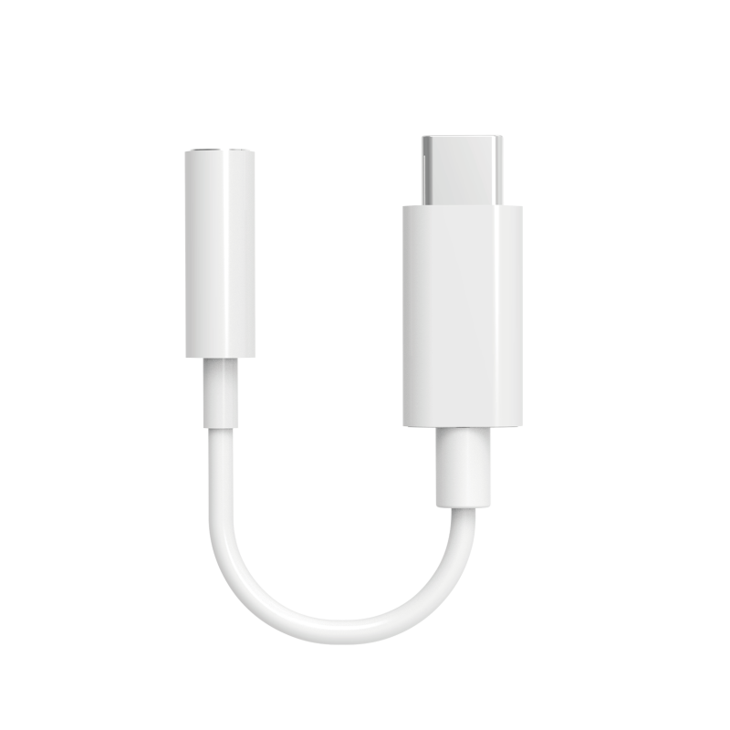 Adaptateur Jack 3.5mm vers USB C Blanc Bigben