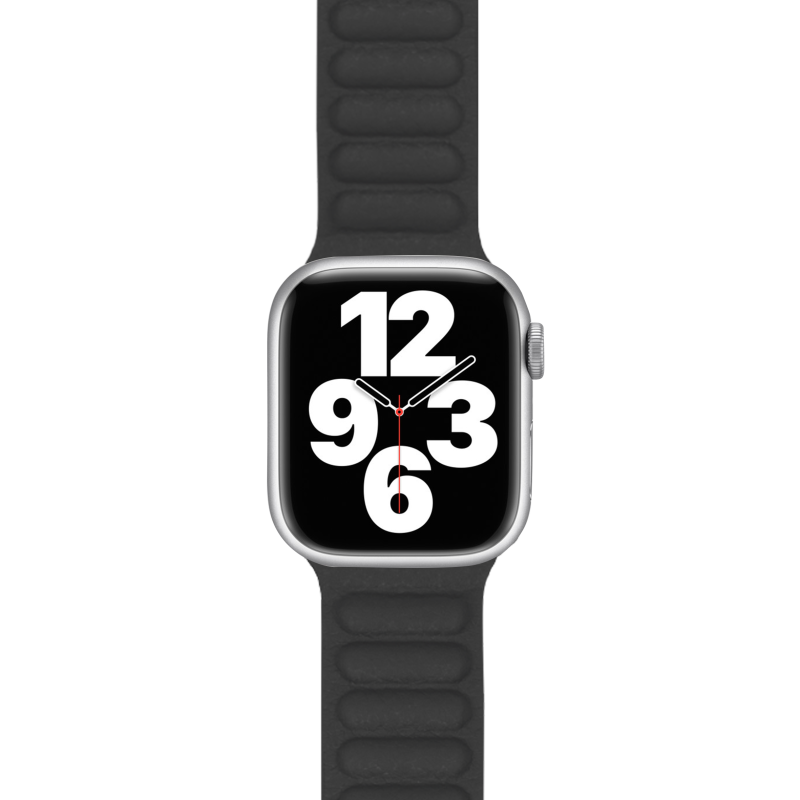 Bracelet Cuir pour Apple Watch 38-40-41mm Noir/Marron Bigben