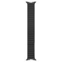 Bracelet Cuir pour Apple Watch 42-44-45-49mm Noir/Marron Bigben