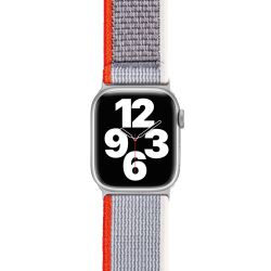 Bracelet Trail pour Apple Watch 38-40-41mm Gris et Rouge Bigben