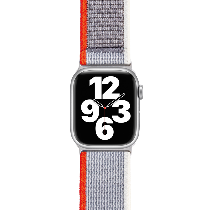 Bracelet Trail pour Apple Watch 38-40-41mm Gris et Rouge Bigben
