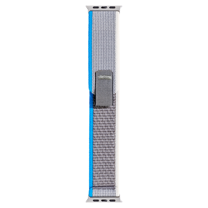 Bracelet Trail pour Apple Watch 42-44-45-49mm Gris et Bleu Bigben