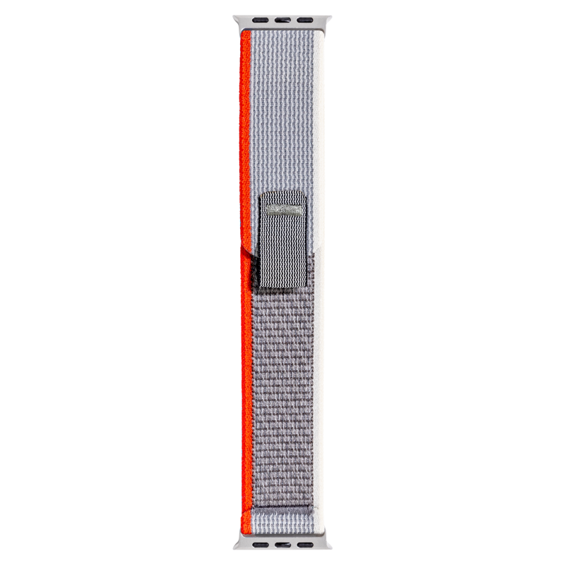 Bracelet Trail pour Apple Watch 42-44-45-49mm Gris et Rouge Bigben