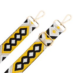 Bandoulière téléphone Universelle Lanière Brésilienne Jaune et Noire Bigben