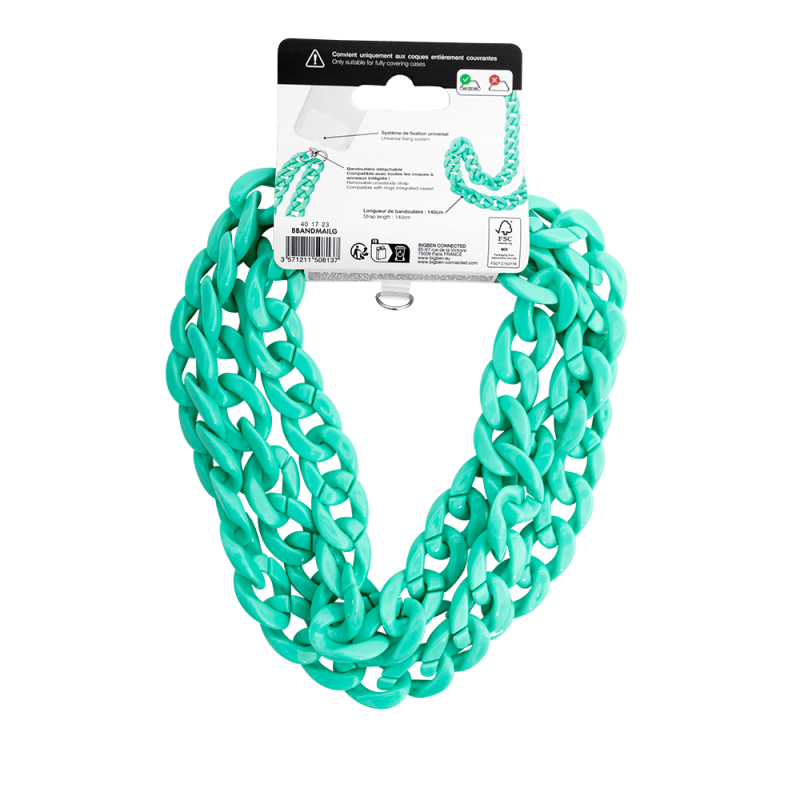 Bandoulière Universelle Mailles Verte pâle Bigben