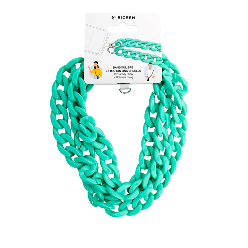 Bandoulière Universelle Mailles Verte pâle Bigben