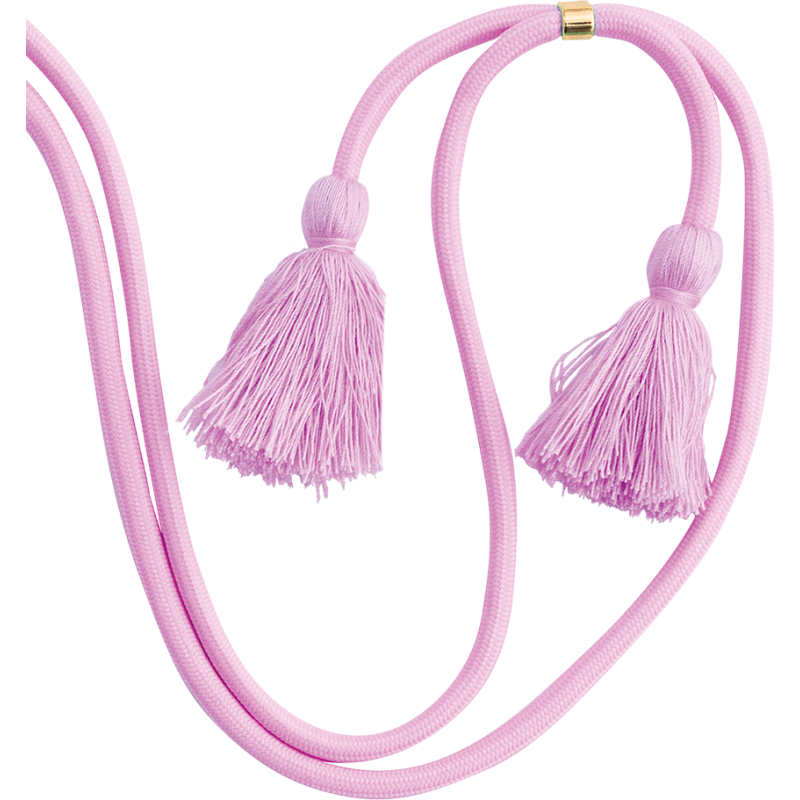 Bandoulière téléphone Universelle Cordon Rose avec pompons Bigben