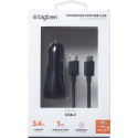 Chargeur voiture avec câble USB C/USB